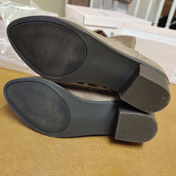 OTK Stretch Suede Flat Boots - Picture 8 of 10